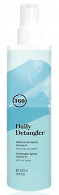 360 Засіб незмивний для щоденного догляду за волоссям, 250 мл без мінеральних олій, парабенів, глютену