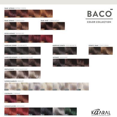 8/88 Фарба для волосся Kaaral BACO color collection - Світло-русявий інтенсивний брюнет, 100 мл