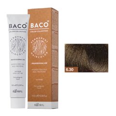 6/30 Фарба для волосся Kaaral BACO color collection - білявий темний золотистий, 100 мл