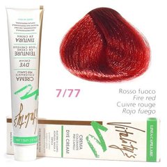 7/77 Фарба для волосся з екстрактами трав Vitality’s Collection – Вогненно-червоний, 100 мл