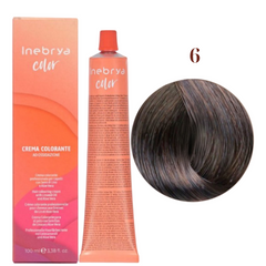 6 Крем-фарба для волосся INEBRYA Color &mdash; Чистий темно-русявий з насінням льону та алое вера, 100 мл