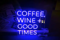 LED вивіска "GOOD TIMES", неонова табличка з написом, неонова вивіска