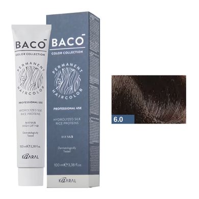 6/0 Фарба для волосся Kaaral BACO color collection - темний блондин, 100 мл