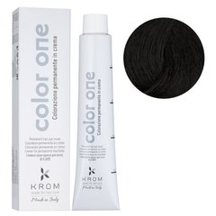 1/0 Стойкая крем-краска для волос Color One KROM - Черный, 100 мл