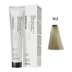 10/3 Краска для волос Kaaral Maraes Vegan Permanent Hair Color - Платиновый золотистый блондин, 100 мл