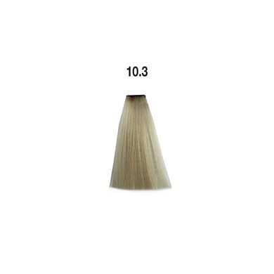 10/3 Фарба для волосся Kaaral Maraes Vegan Permanent Hair Color - Платиновий золотистий блондин, 100 мл