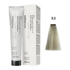 9/3 Краска для волос Kaaral Maraes Vegan Permanent Hair Color - Очень светлый золотистый блондин, 100 мл
