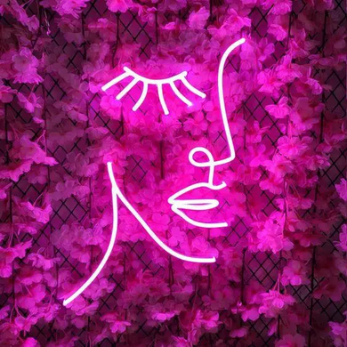 LED вивіска "Жіноча фігура", неонова вивіска для салону краси, неонова табличка, 50x40 см