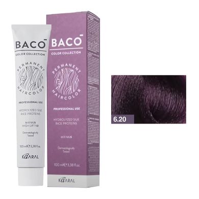 6/20 Фарба для волосся Kaaral BACO color collection - темний фіолетовий блондин, 100 мл