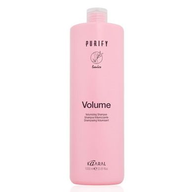 Kaaral Purify Volume Shampoo Шампунь для объема для тонких волос без парабенов, силиконов, глютена 1000 мл.