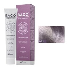 9/22 Фарба для волосся Kaaral BACO color collection - дуже світлий блондин інтенсивний фіолетовий, 100 мл