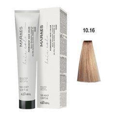 10/16 Краска для волос Kaaral Maraes Vegan Permanent Hair Color - Платиновый блондин пепельно-розовый, 100 мл