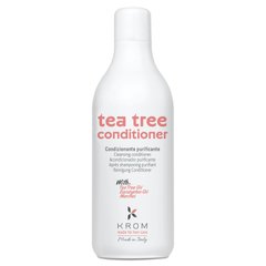 KROM TEA TREE Кондиционер очищающий для жирных волос с ментолом, 1000 мл