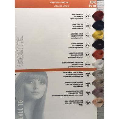 6/6 Красный черный блондин. Стойкая крем-краска для волос Color One KROM, 100 мл