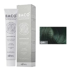 GR1 Фарба для волосся Kaaral BACO color collection - зелений мікстон, 100 мл