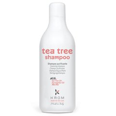 KROM TEA TREE Шампунь очищающий для жирных волос с ментолом, 1000 мл