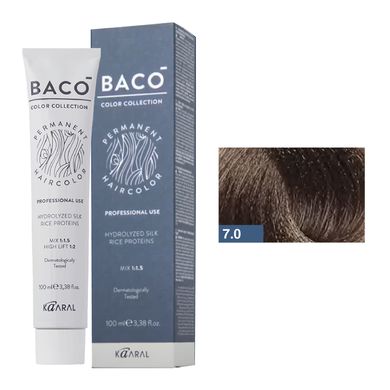 7/0 Краска для волос Kaaral BACO color collection - блондин, 100 мл.