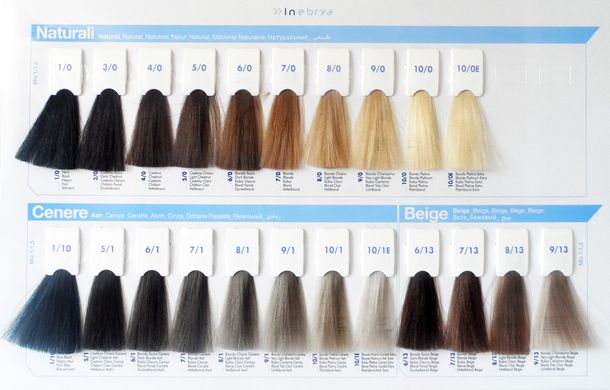 1/10 Безаммиачная крем-краска для волос INEBRYA BIONIC COLOR - ИССИНЯ-ЧЕРНЫЙ, 100 мл.