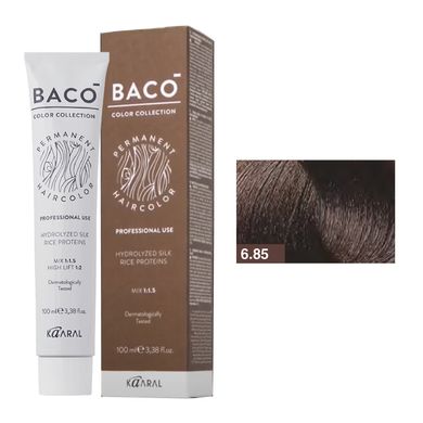 6/85 Краска для волос Kaaral BACO color collection - темный махагоново-коричневый блондин, 100 мл.