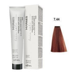 7/44 Краска для волос Kaaral Maraes Vegan Permanent Hair Color - Блондин интенсивный медный, 100 мл