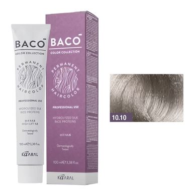 10/10 Фарба для волосся Kaaral BACO color collection - дуже світлий попелястий, 100 мл