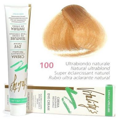 100 Фарба для волосся з екстрактами трав Vitality’s Collection – Натуральний ультра блонд, 100 мл