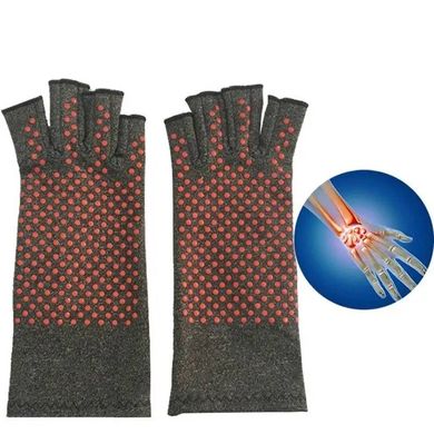 Турмалиновые перчатки без пальцев. Компрессионные перчатки без пальцев