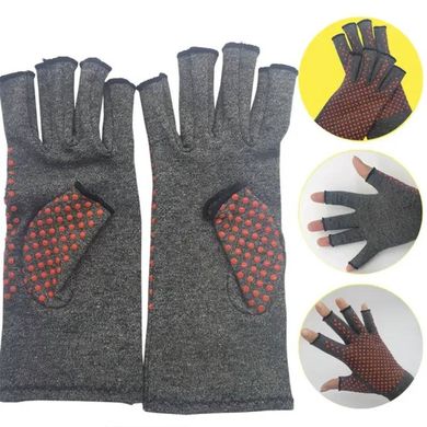 Турмалінові рукавички без пальців. Компресійні рукавички без пальців