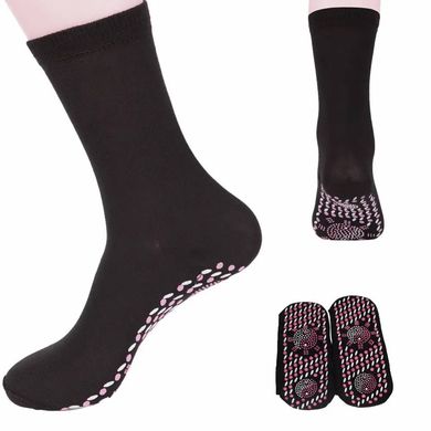 Турмалінові масажні шкарпетки з біофотонами Чорні р.(38-41)