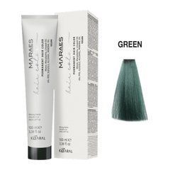 Green Краска для волос Kaaral Maraes Vegan Permanent Hair Color - Корректор зеленый GR, 100 мл