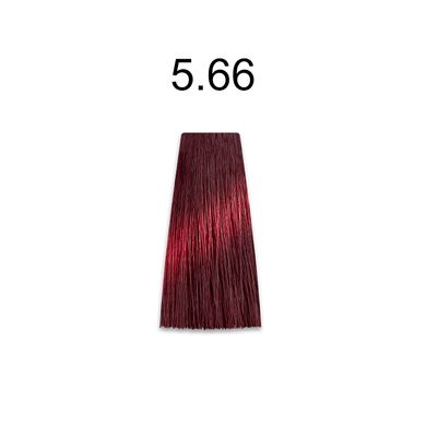 5/66 Безаміачна фарба для волосся Kaaral Baco Soft - світлий каштан інтенсивно-червоний, 100 мл