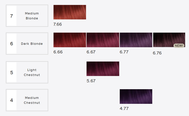 6/76 Фарба для волосся безаміачна Kinessences Color OES+V Іспанія Червоно-фіолетовий - Темно-русявий 100 мл