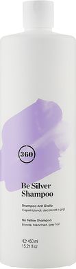 360 Шампунь "Сріблястий блонд" з ромашкою, мигдальною олією та з гідр.шовк. протеїном 1000 мл без парабенів, сіліконів, глютену
