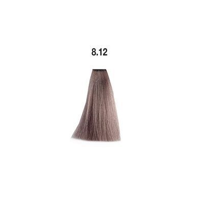 8/12 Фарба для волосся Kaaral Maraes Vegan Permanent Hair Color - Світлий блонд попелясто-фіолетовий, 100 мл