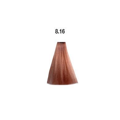 8/16 Краска для волос Kaaral Maraes Vegan Permanent Hair Color - Светлый блондин пепельно-розовый, 100 мл