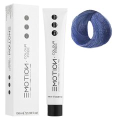 Синий Стойкая безаммиачная крем-краска для волос KROM Emotion Colour Free, 100 мл