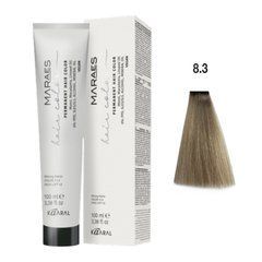 8/3 Краска для волос Kaaral Maraes Vegan Permanent Hair Color - Светлый золотистый блондин, 100 мл