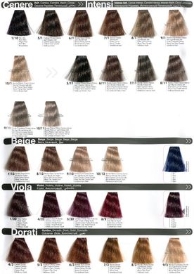 4/22 Крем-фарба для волосся INEBRYA COLOR на насінні льону і алое віра - Темний каштаново-фіолетовий, 100 мл.