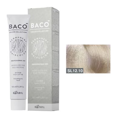 12/10 Краска для волос Kaaral BACO color collection - более светлый блондин пепельный, 100 мл.