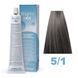5/1 Безаммиачная крем-краска для волос INEBRYA BIONIC COLOR - КАШТАНОВЫЙ ПЕПЕЛЬНЫЙ, 100 мл.
