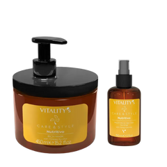 Набір Vitality's C&S RICH &mdash; Маска + Термозахисне молочко для сухого та чутливого волосся, 450 мл / 150 мл