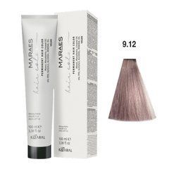 9/12 Краска для волос Kaaral Maraes Vegan Permanent Hair Color - Очень светлый блондин пепельно-фиолетовый, 100 мл