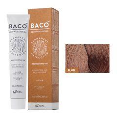 6/46 Краска для волос Kaaral BACO color collection - Темно-русый медно-красный, 100 мл