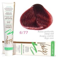 6/77 Фарба для волосся з екстрактами трав Vitality’s Collection – Глибокий червоний, 100 мл