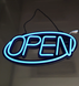 LED вивіска "OPEN", неонова вивіска для бізнесу мультиколор, неонова табличка, 49x24 см