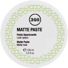360 Матовая паста для укладки волос 100 мл без минеральных масел, парабенов, глютена