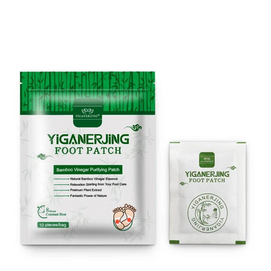 Пластырь на стопы для выведения токсинов с организма Yiganerjing 1 упаковка 10 штук (5 пар)