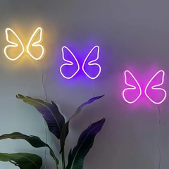 LED вывеска "Бабочка", неоновая табличка, вывеска из неона
