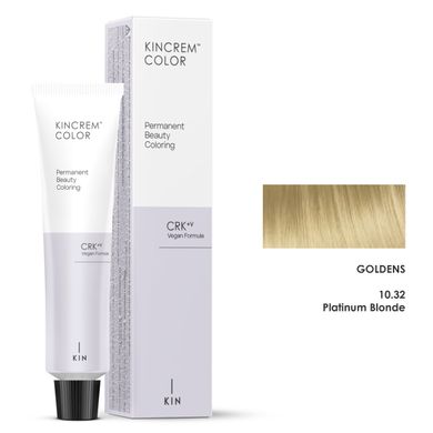 10/32 Фарба для волосся Kincream Color CRK+V Іспанія Золотистий - Платиновий блонд 100 мл