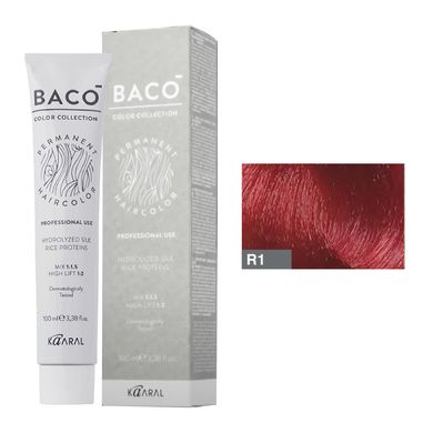 R1 Фарба для волосся Kaaral BACO color collection - червоний мікстон, 100 мл